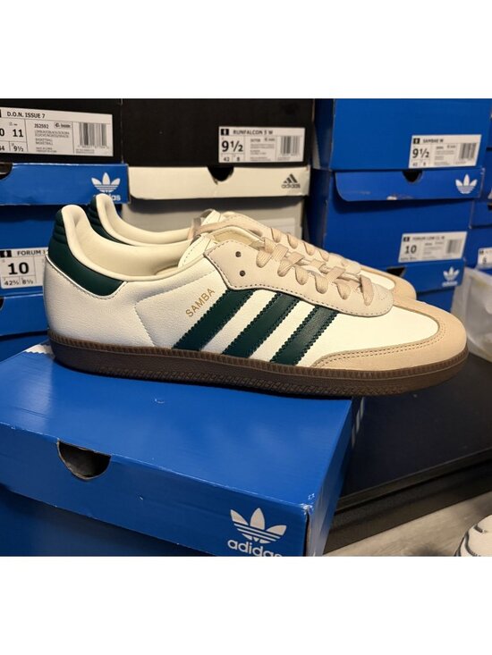 adidas Shoes - Size 10.5 - adidas Samba OG Off White Collegiate Green W - jr8843